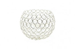 Diamond Sphere Nickle Votive 8"