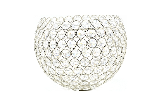 Diamond Sphere Nickle Votive 10"