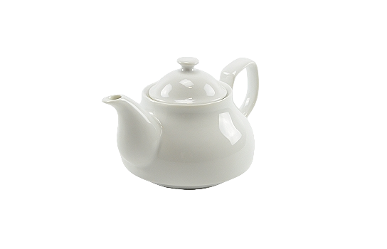 Tea Pot White with Cover 20 Oz.