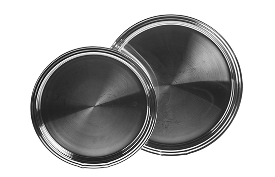 Stainless Steel Tray with Rim 13" Diameter