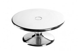 Charlotte Silver Cake Stand 8.5"
