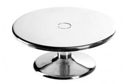 Charlotte Silver Cake Stand 12"