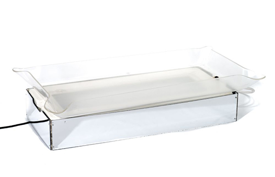 Ice glo lighted display tray
