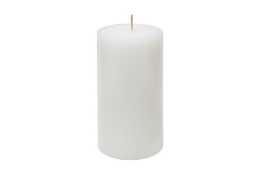 White pillar candle 3" x 3"