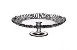 Glass Footed Plate Aurora 12"