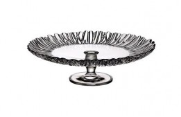 Glass Footed Aurora Plate 12"