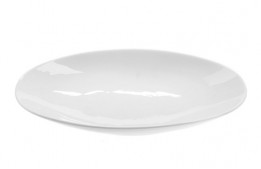 Oval Platter Brigitte White 10" x 18"