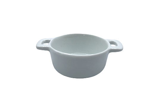 Casserole Cocotte White with Handles 2.75"