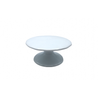 Cupcake White Footed Plate 4" x 1.75"