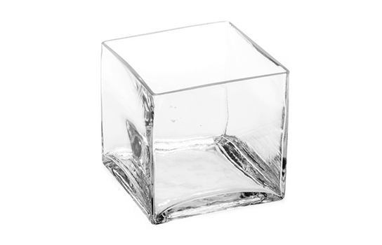 Square Votive Clear Glass 4" x 4"