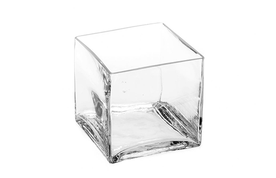 Square Votive Clear Glass 5" x 5"