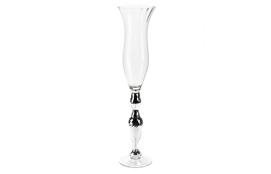 Silver base vase 30''