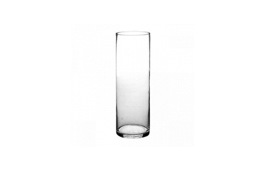 Cylindric Clear Glass Vase 6" x 3.5"
