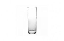 Cylindric Clear Glass Vase 6.5" x 4.5"