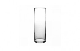Cylindric Clear Glass Vase 7.5" x 3.5"
