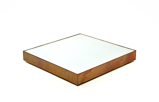 Mirror Tray Square Copper Border 13"