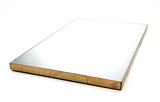 Mirror Tray Rectangle 20" x 30" with Copper Edge