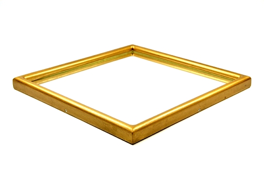 Mirror Tray Square Gold 18"