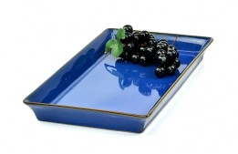 Chi Rectangle Platter Blue 13" x 7"