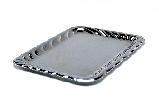 Tray Chrome Rope 14.5" x 11"