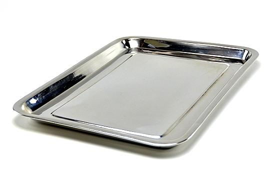 Tray Rectangle Stainless Steel Deluxe 19" x 13.5"