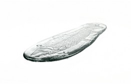 Fish Platter Glass Angel 15"