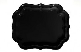 Baroque Black Tray 20" x 15"