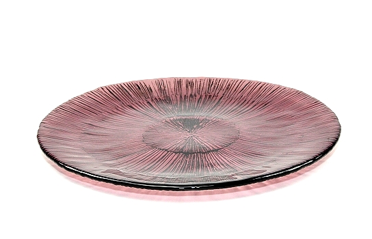 Platter Glass Aubergine